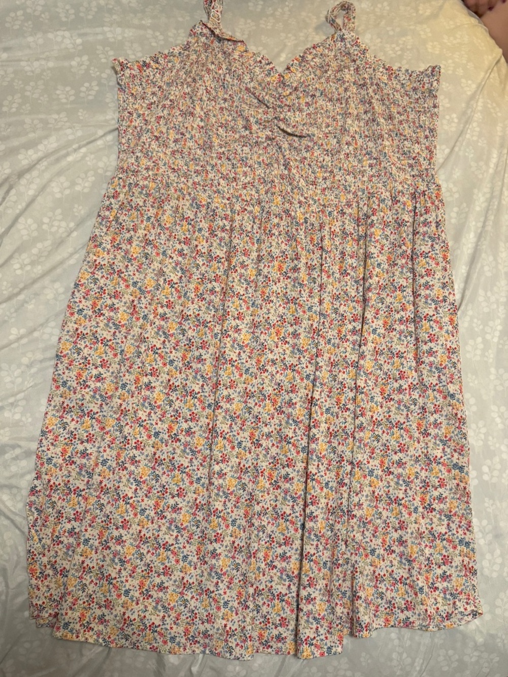 NWT Market & Spruce Floral Smocked Sundress 2X